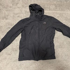 TheNorthFace black hooded shell jacket -Sold